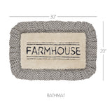 Farmstead Charcoal Bath Mat-Lange General Store