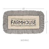 Farmstead Charcoal Bath Mat-Lange General Store