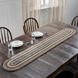 Farmstead Charcoal Braided Table Runner - Lange General Store