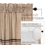 Farmstead Charcoal Chicken Valance
