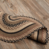 Farmstead Charcoal Collection Braided Rugs - Oval-Lange General Store