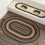 Farmstead Charcoal Collection Braided Rugs - Oval - Lange General Store