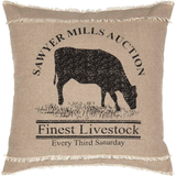 Sawyer Mill Cow Pillow-Lange General Store