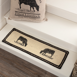 Sawyer Mill Cow Rectangle Stair Tread Latex Rug-Lange General Store