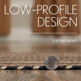 Farmstead Charcoal Dog Bone Braided Rug-Lange General Store