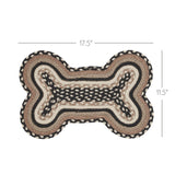 Farmstead Charcoal Dog Bone Braided Rug-Lange General Store