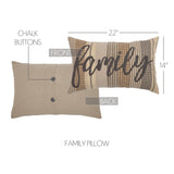 Farmstead Charcoal Family Pillow-Lange General Store