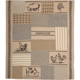 Sawyer Mill Charcoal Farm Animal Throw-Lange General Store