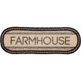 Farmstead Charcoal Farmhouse Braided Table Runners-Lange General Store