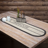 Farmstead Charcoal Farmhouse Braided Table Runners - Lange General Store