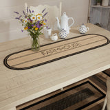 Farmstead Charcoal Farmhouse Braided Table Runners-Lange General Store