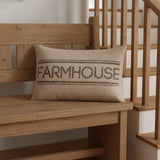 Farmstead Charcoal Farmhouse Pillow-Lange General Store
