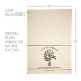 Farmstead Charcoal Kitchen Towel - Windmill-Lange General Store
