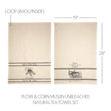 Farmstead Charcoal Kitchen Towel - Plow and Corn-Lange General Store