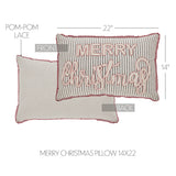 Farmstead Charcoal Merry Christmas Pillow-Lange General Store