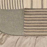 Farmstead Charcoal Patchwork Chair Pad-Lange General Store