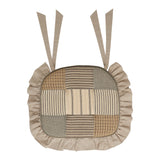 Farmstead Charcoal Patchwork Chair Pad-Lange General Store