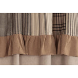 Farmstead Charcoal Patchwork Panel Curtains
