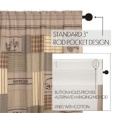 Farmstead Charcoal Patchwork Shower Curtain-Lange General Store