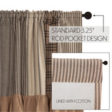 Farmstead Charcoal Patchwork Valance-Lange General Store