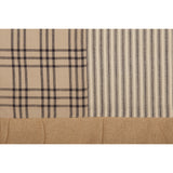 Farmstead Charcoal Patchwork Valance-Lange General Store
