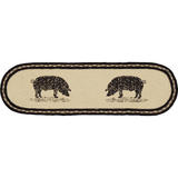 Sawyer Mill Pig Oval Stair Tread Latex Rug-Lange General Store