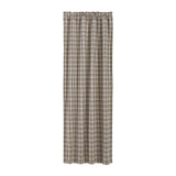 Farmstead Charcoal Plaid Blackout Panel Curtain-Lange General Store