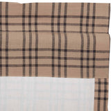Farmstead Charcoal Plaid Prairie Curtains-Lange General Store