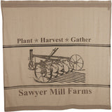 Sawyer Mill Charcoal Plow Shower Curtain-Lange General Store