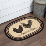 Sawyer Mill Poultry Braided Oval Rug-Lange General Store