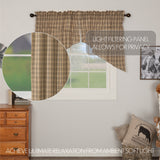 Farmstead Charcoal Prairie Swag Curtains
