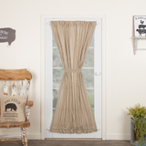 Sawyer Mill Charcoal Ticking Stripe Door Panel Curtain-Lange General Store