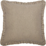 Sawyer Mill Charcoal Ticking Stripe Euro Sham-Lange General Store