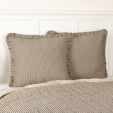 Sawyer Mill Charcoal Ticking Stripe Euro Sham-Lange General Store