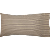 Farmstead Charcoal Ticking Stripe Pillow Cases Set