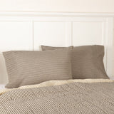 Farmstead Charcoal Ticking Stripe Pillow Cases - Lange General Store