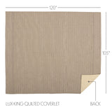 Farmstead Charcoal Ticking Stripe Quilt