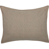 Sawyer Mill Charcoal Ticking Stripe Sham-Lange General Store