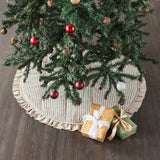 Farmstead Charcoal Ticking Stripe Tree Skirt - Lange General Store