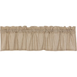 Farmstead Charcoal Ticking Stripe Valance