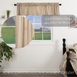 Farmstead Charcoal Ticking Stripe Valance