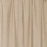 Farmstead Charcoal Ticking Stripe Valance