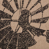 Farmstead Charcoal Windmill Placemat - Set of 6-Lange General Store
