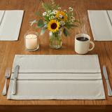 Farmstead Grain Sack Stripe Placemat Set of 6-Lange General Store
