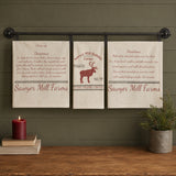 Farmstead Holiday Reindeer and Recipes Towel Set of 3