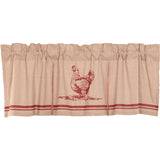 Farmstead Red Chicken Valance