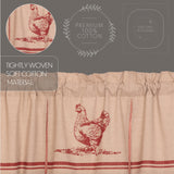 Farmstead Red Chicken Valance