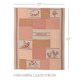Farmstead Red Farm Animal Throw-Lange General Store