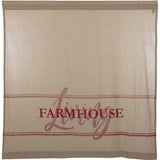 Sawyer Mill Red Farmhouse Living Shower Curtain-Lange General Store