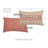 Farmstead Red Farmhouse Pillow-Lange General Store